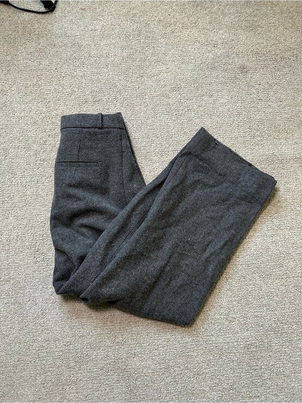 Banana Republic Black Women Trouser Pants Size 4 High Rise Pleated Wide Leg